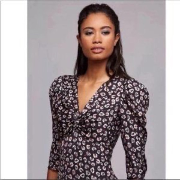 NWT Bailey44 Leopard Mid Length Dress - Picture 4 of 12